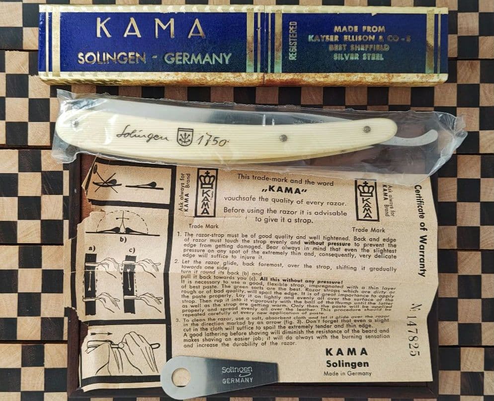 【新品未使用】レア　西洋レザーKAMA　ゾーリンゲン