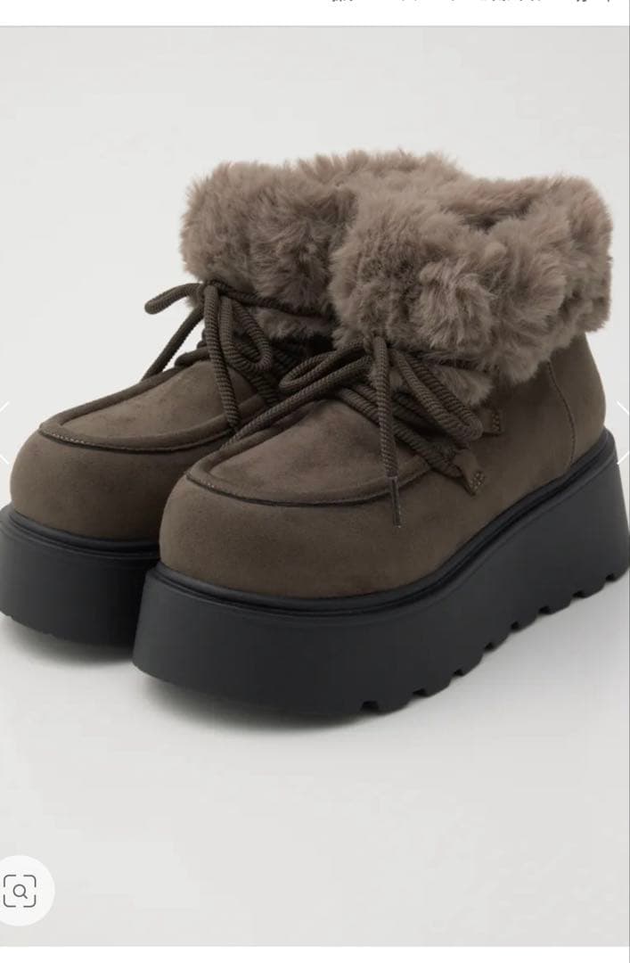 フェイクムートンショートブーツ