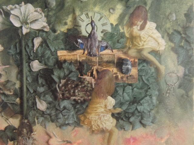 蛭田均、LEAF（二人）、希少な額装用画集より、新品高級額装付、状態良好