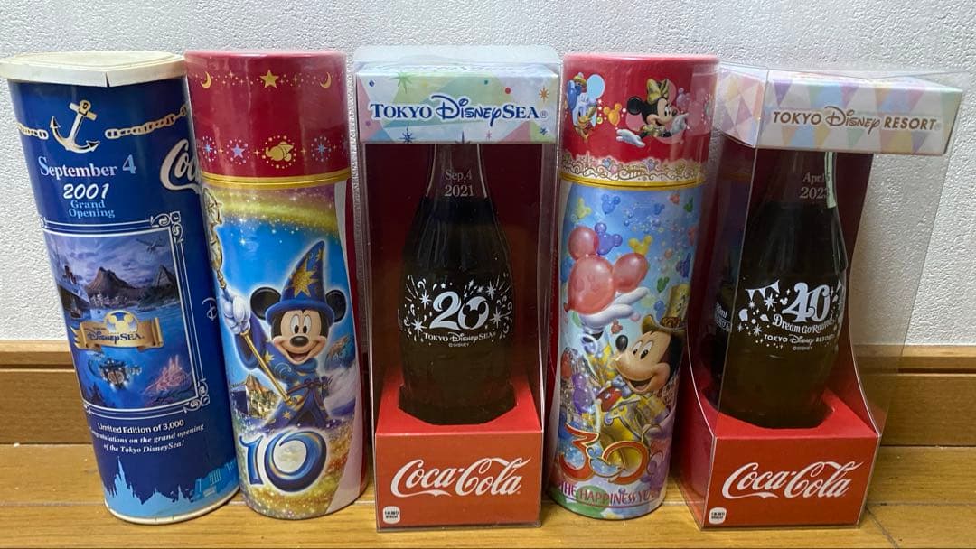 コカ・コーラ＆ディズニーリゾート記念ボトル　グランドオープン他5本セット 公式】東京ディズニーリゾート35周年限定デザインの「コカ・コーラ