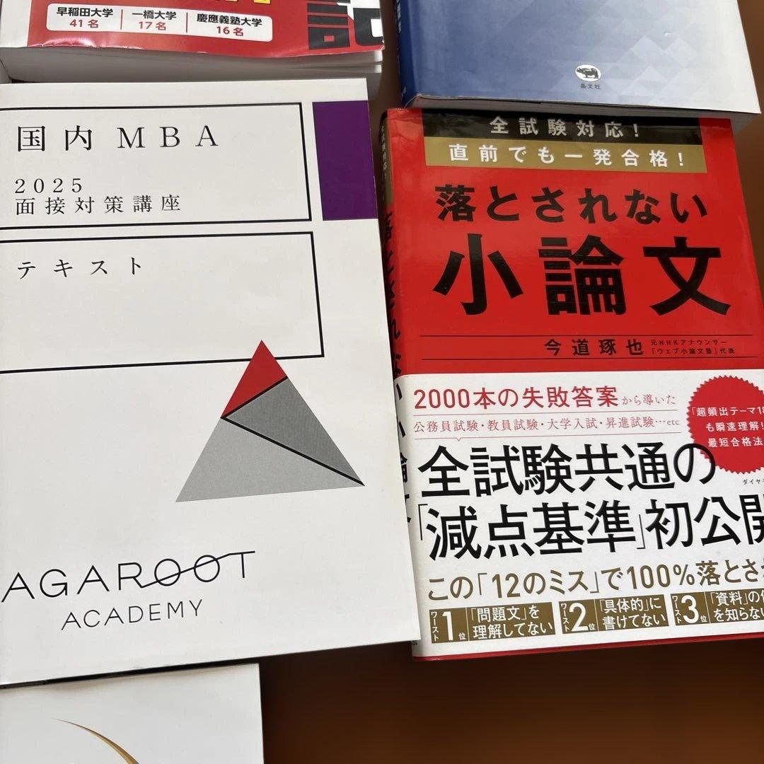 ◾️2025年【45万円フルカリキュラム】アガルート国内MBAテキスト