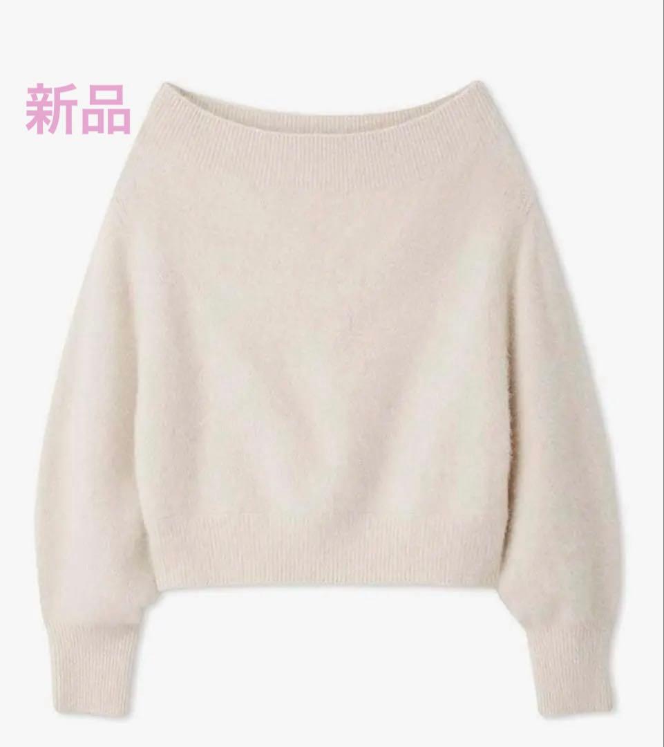 【新品】snidel フォックスアルパカオフショルプルオーバー