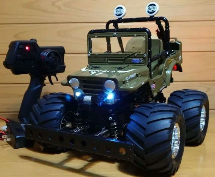 田宮タミヤXBフルセットワイルドウイリーバッファロー号仕様LEDライト付未走行車