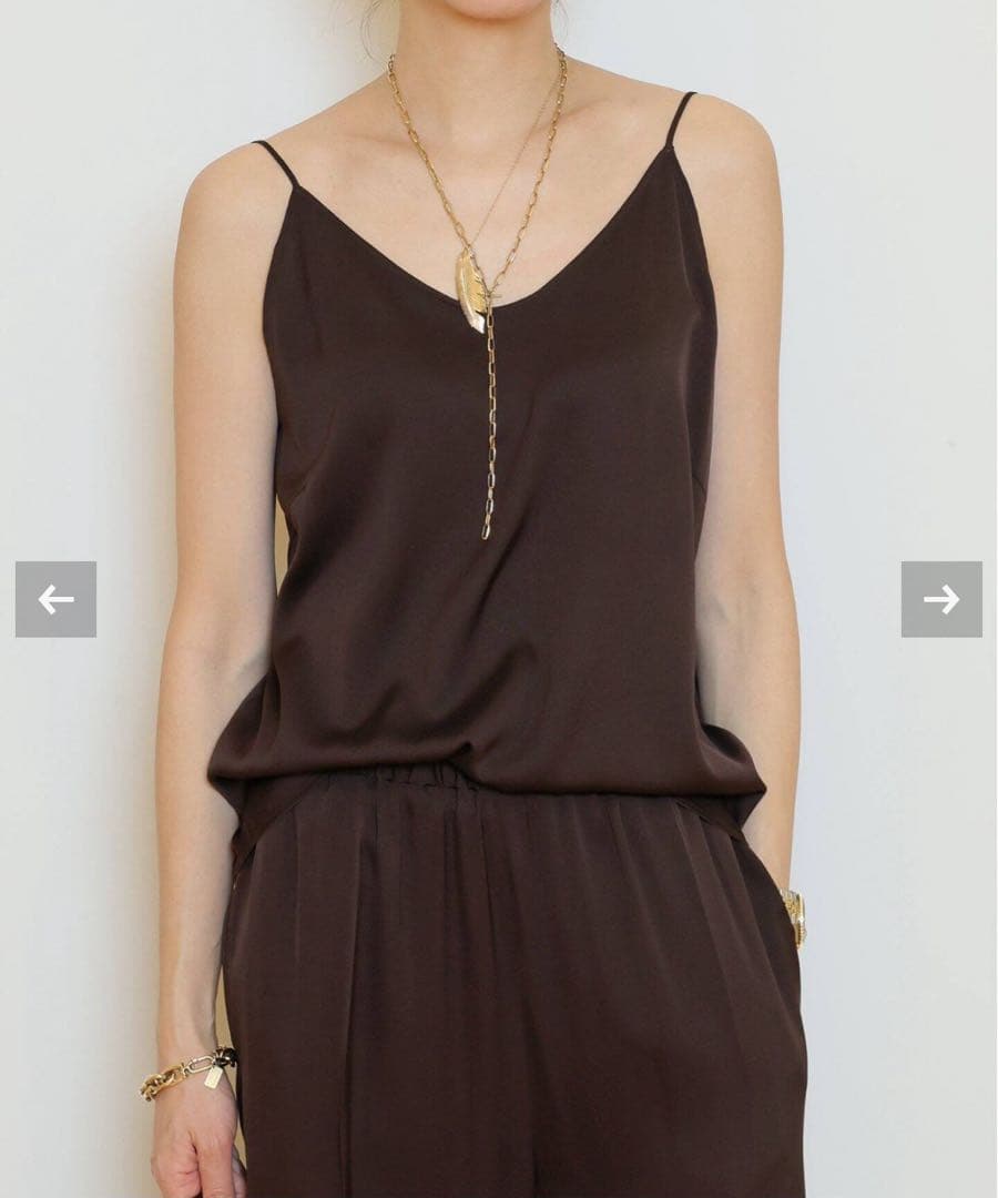 【新品】Deuxieme classe *SILK SATIN キャミソールAP