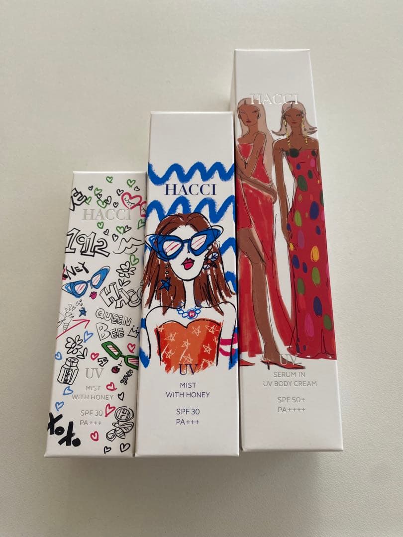 HACCI 日焼けミスト　セラムインUVボディクリーム　セット売り