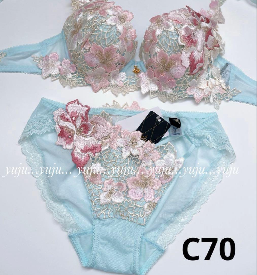 サルート 店舗限定 89グループ 新品タグ付 ブラショーツC70 サックス