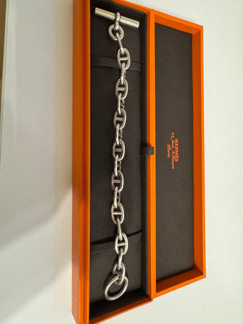 HERMES エルメス シェーヌダンクル MM 16コマ ブレスレットSV925