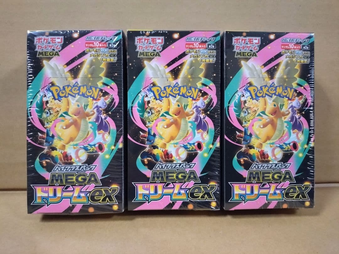 ポケモンカード　MEGAドリームex　シュリンク付き　3BOX⑥ ポケモンカード MEGAドリームex 3BOX未開封新品シュリンク付き｜Yahoo
