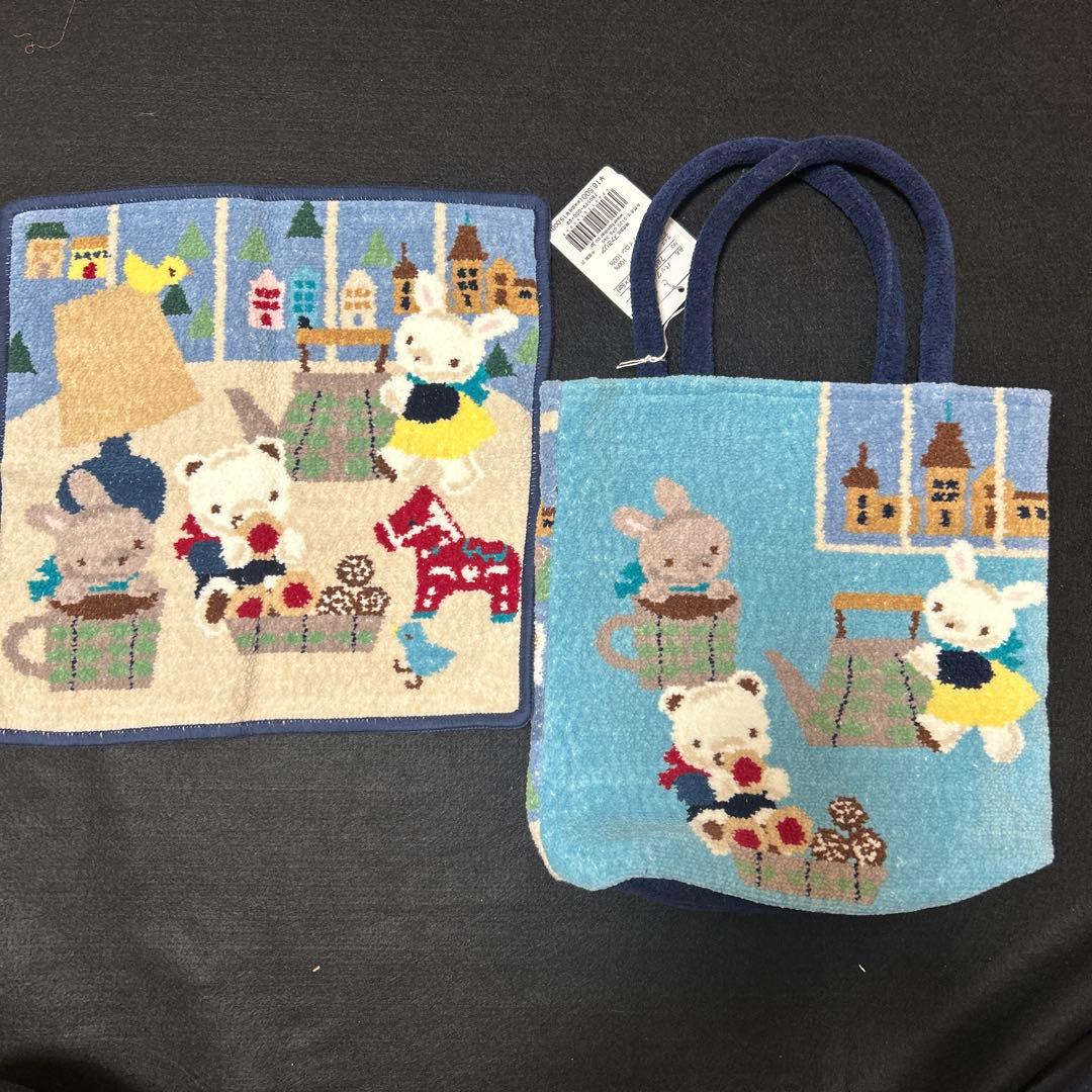 最終‼️早いもの勝ち！新品未使用ファミリアミニトートバッグ&タオルハンカチセット