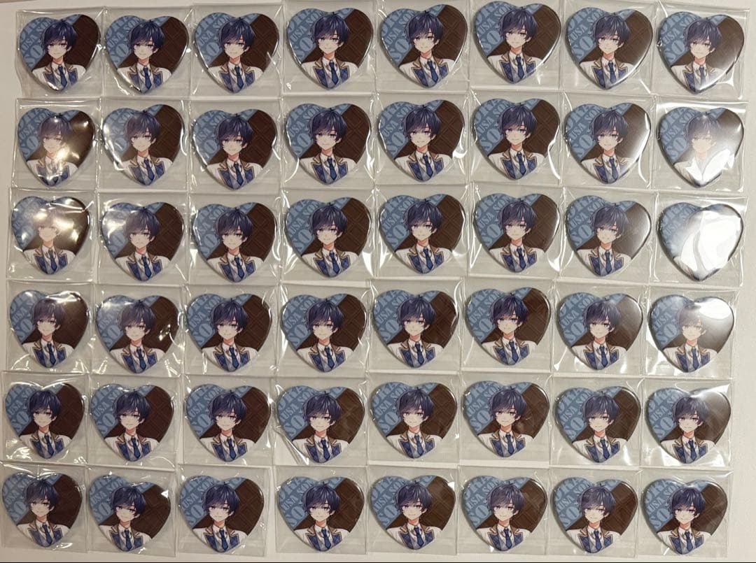 そらる 缶バ そまうさ ハート缶バ 48個セット