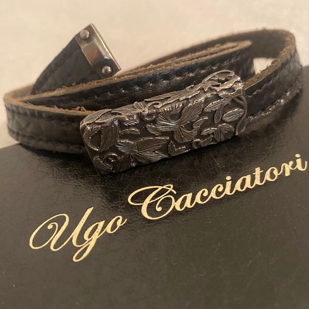 楽一番 Ugo Cacciatori ベルトブラックウーゴ カッチャトーリ