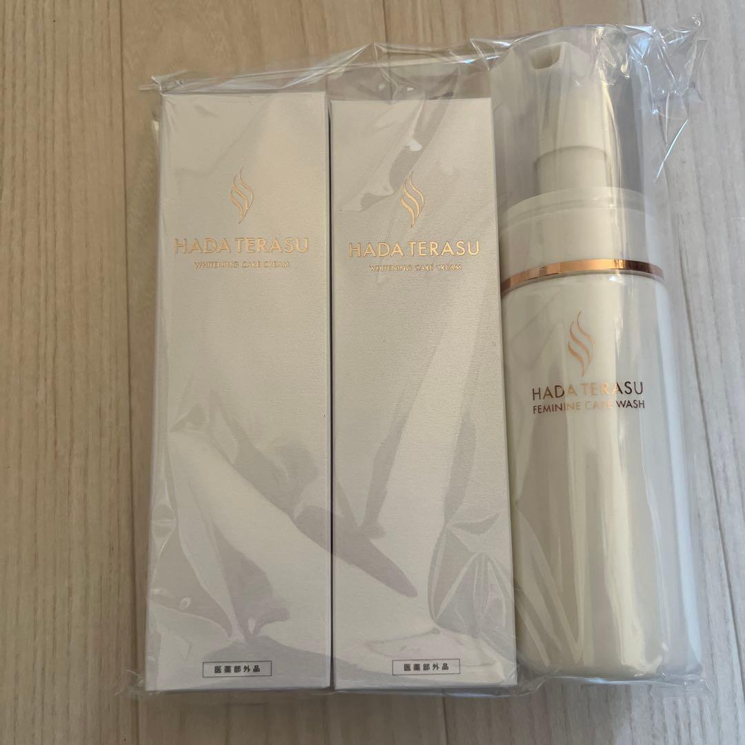 ハダテラス ホワイトニングケアクリーム フェミニンケアウォッシュ