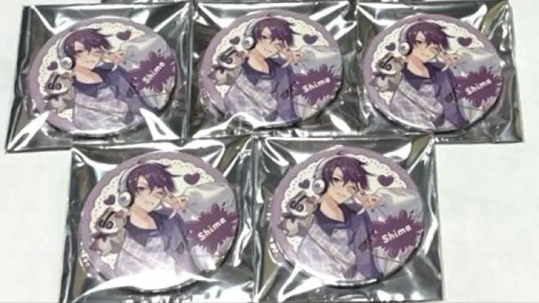 志麻　缶バッジ　わたかわ