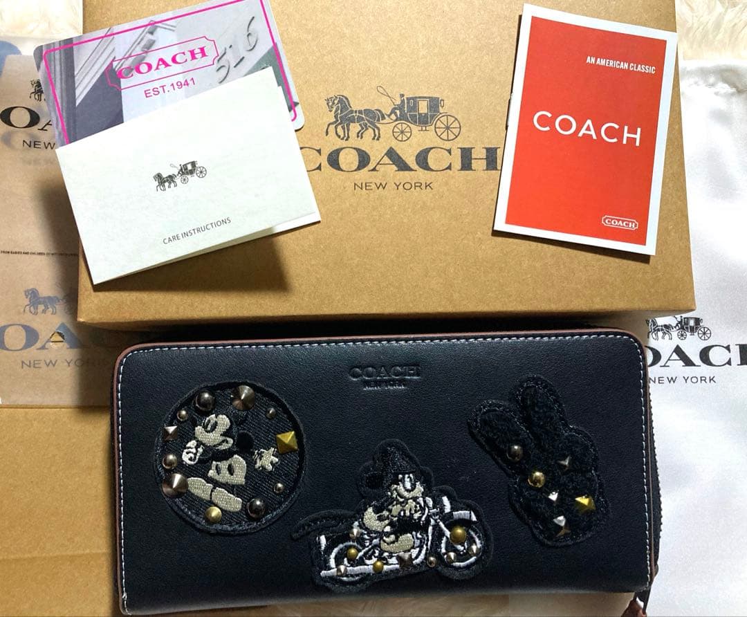 人気商品 長財布 COACH ×ミッキーマウスコラボ