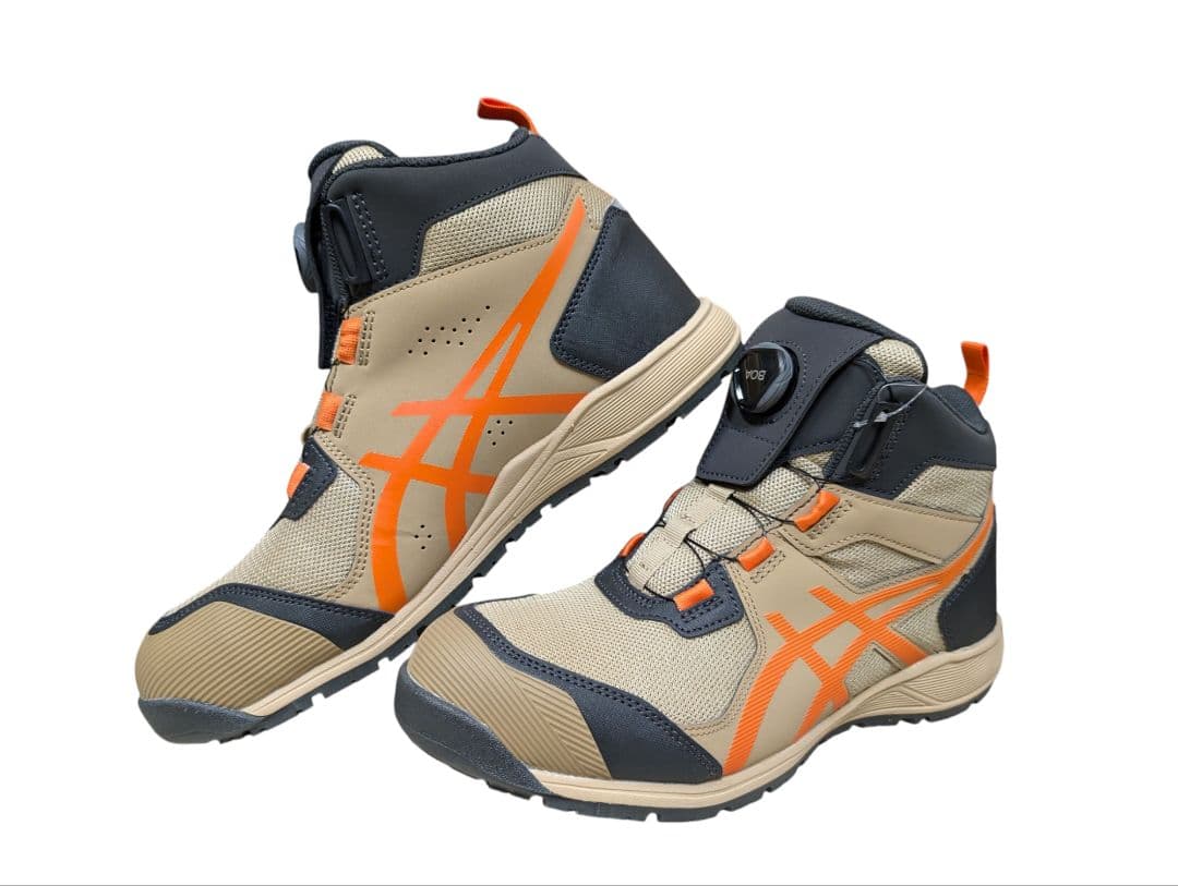 ASICS　安全靴　限定　ウッドクレープ×ハバネロ