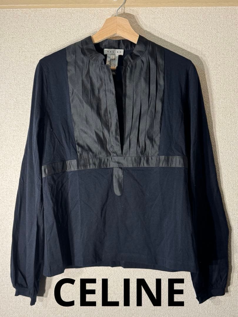 セリーヌ　CELINE ブラウス　タキシードシャツ　まとめ買い可！ CELINE（セリーヌ） リラックスシャツ 2C16B0759.07SX レディース 長袖