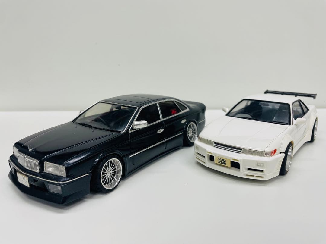 ジゴロ次五郎 アオシマ 1/24 シルビア プレジデント 2台セット 完成品