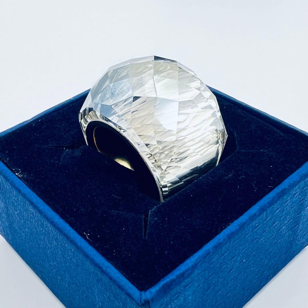 美品 スワロフスキー ニルヴァーナ リング 指輪 クリア US52 箱付