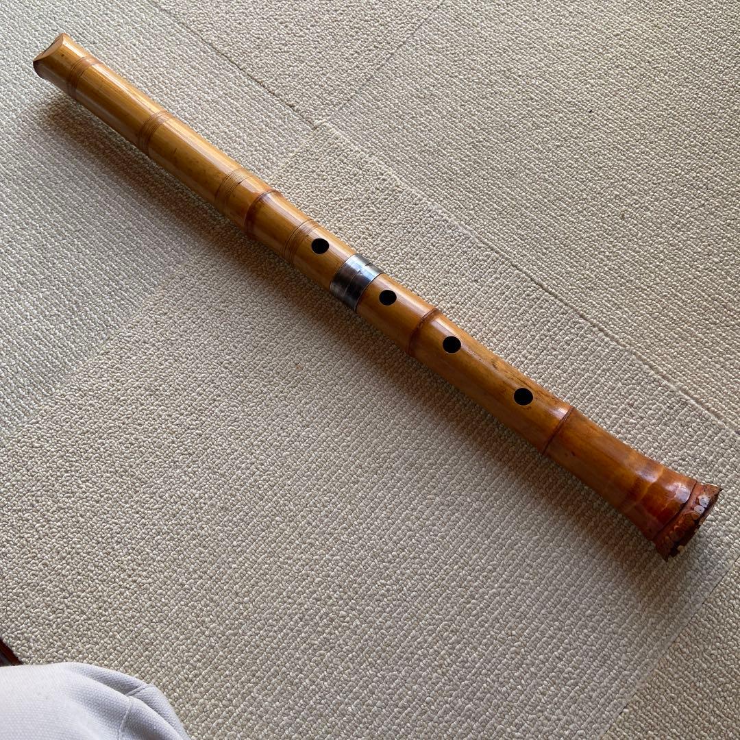 172 尺八　一尺八寸管　銘竹風ニ印
