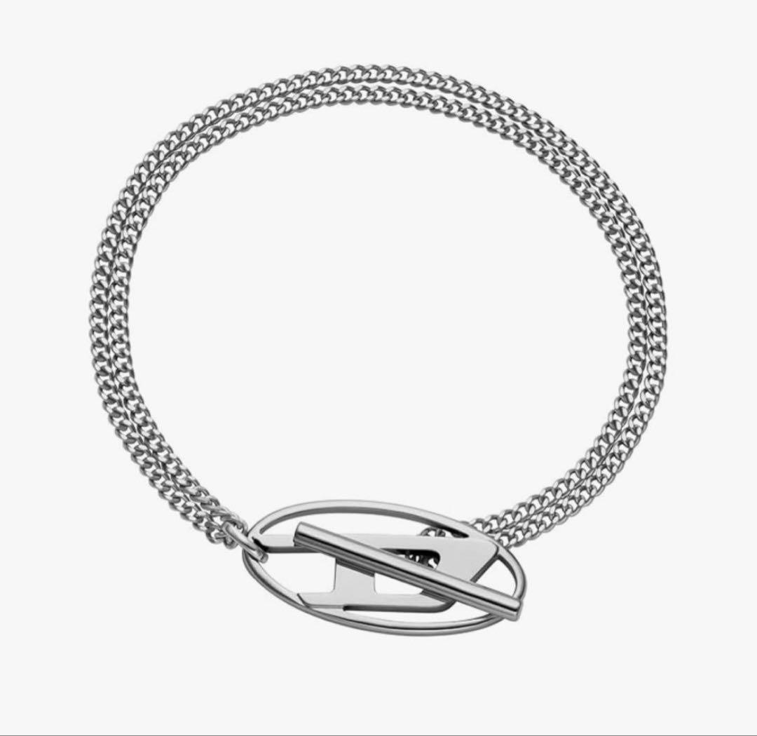 DIESEL シルバー チェーン　ブレスレット