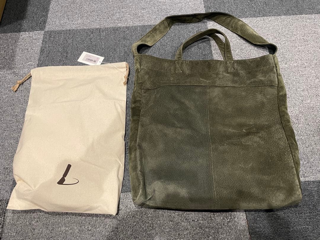 TSUCHIYA KABAN 2way レザーエコトートトートバッグ スエード