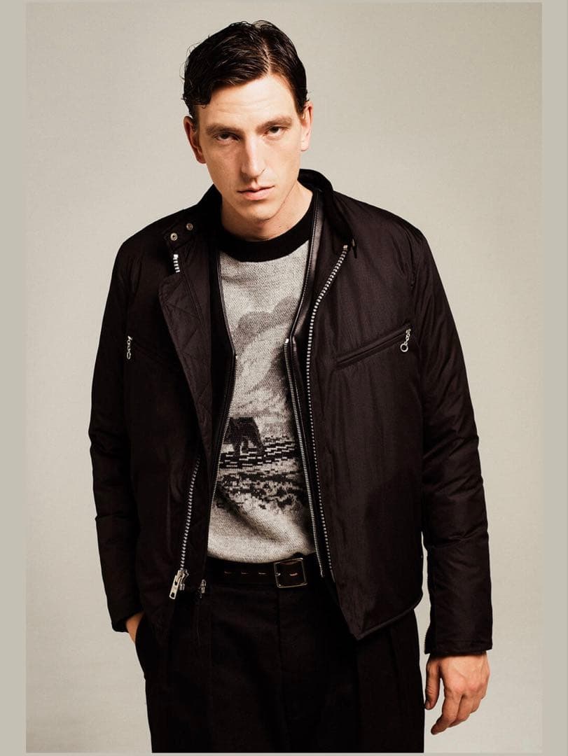 TAION SCHOTT タイオンxショットコラボ　ライダースダウンジャケット