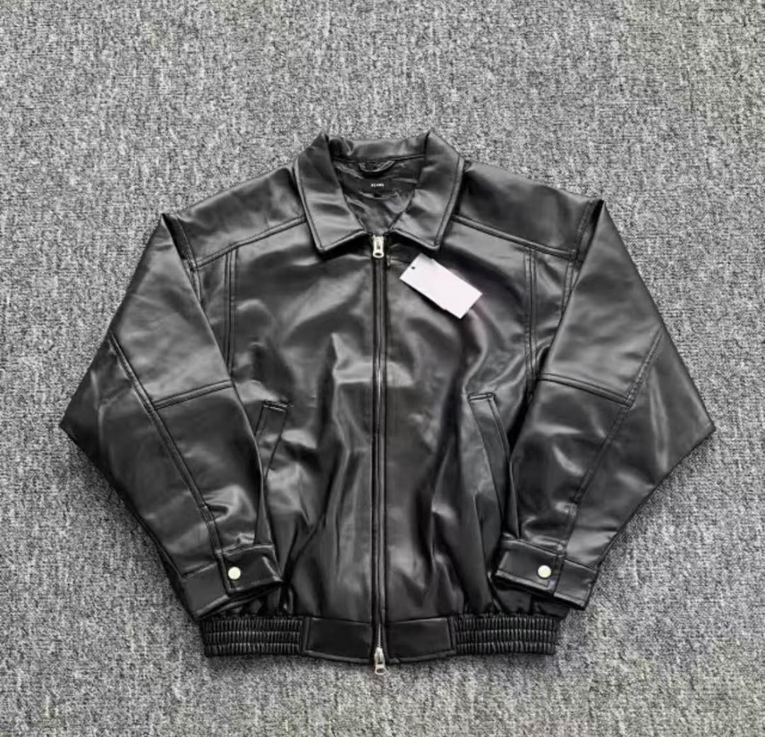 BEAMSブラックレザージャケット