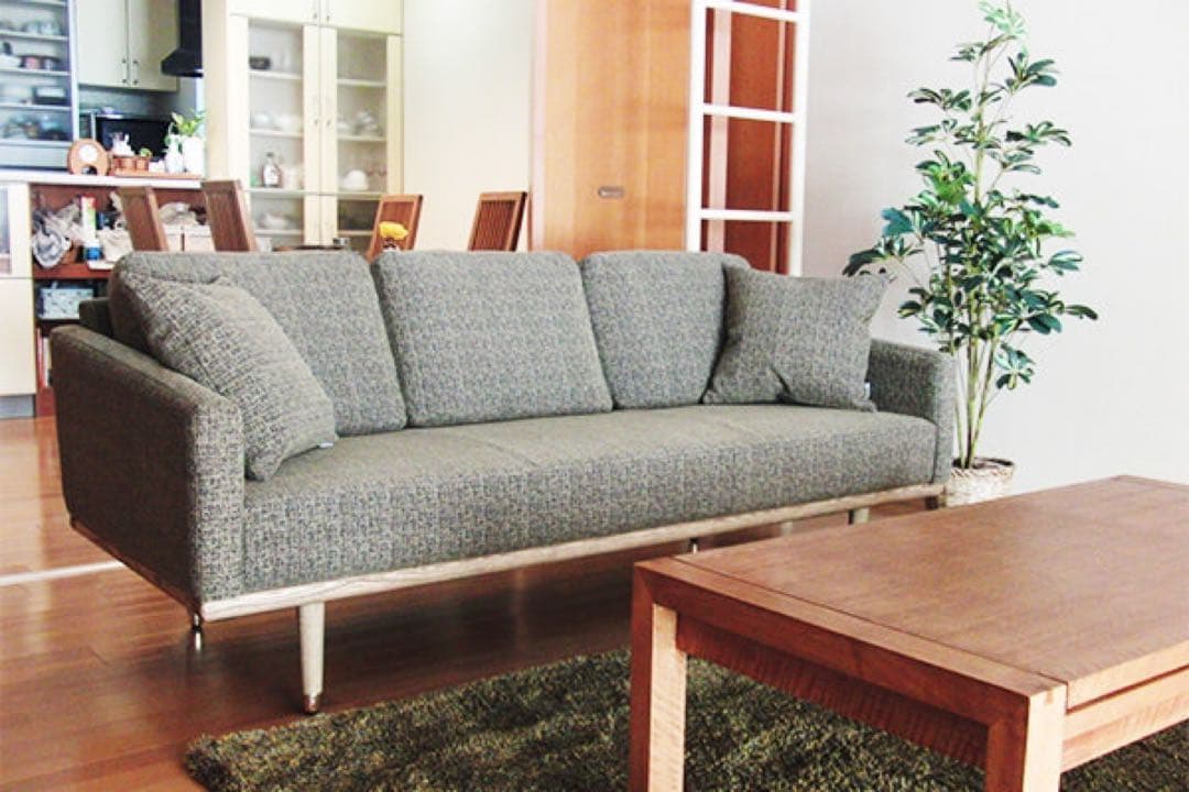 【美品・限定値引き】フランネルソファ・FOLKE（フォルケ） 3人掛け