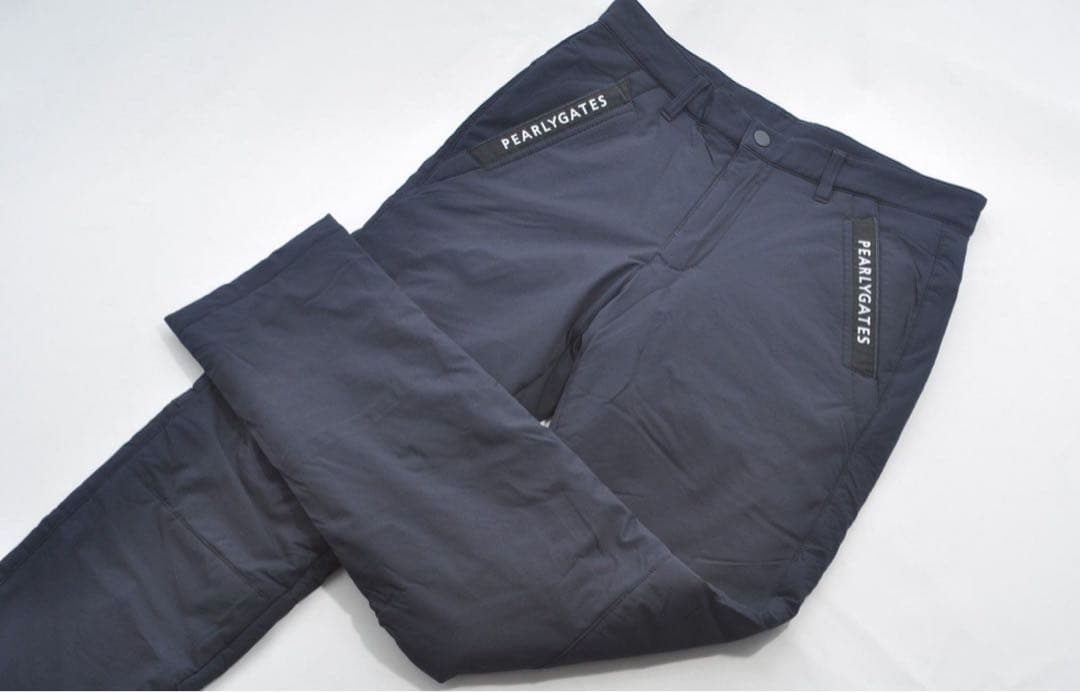 専用パーリーゲイツ 中綿入り ナイロンパンツ ネイビー サイズ5 パーリーゲイツ ストレッチ中綿パンツ ネイビー SIZE 5 - メルカリ