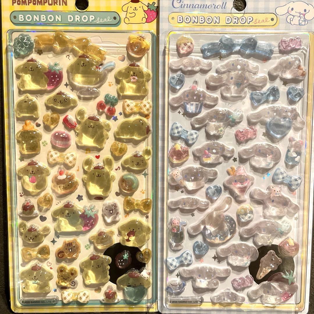 あっちゃん　シナモン　ポムポムプリン　正規品　ボンボンドロップシール