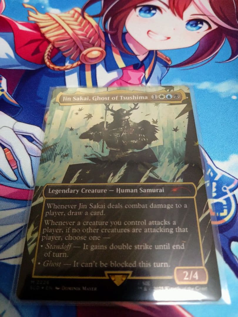 【MTG】jin sakai,ghost of tsushima（Foil） Secret Lair x Ghost of Tsushima Foil Edition | Secret Lair