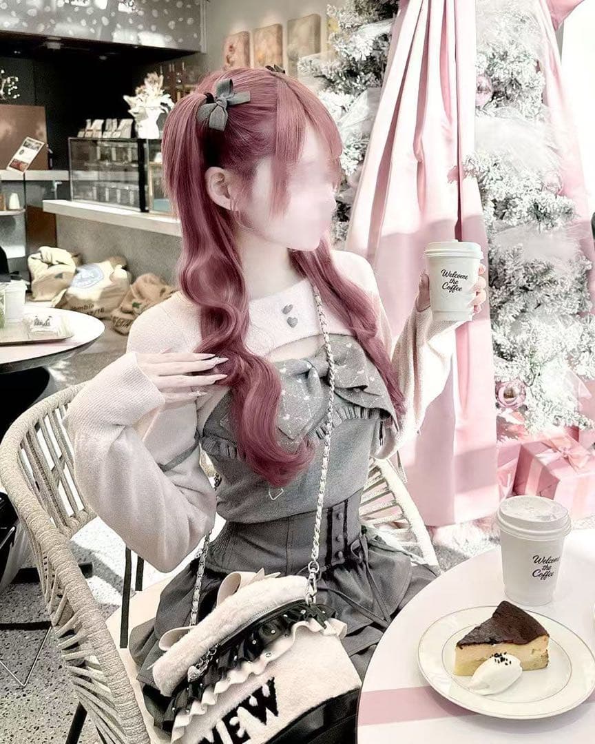 HONEYMEW ビッグリボンガーター風アンサンブルトップス XS サイズ