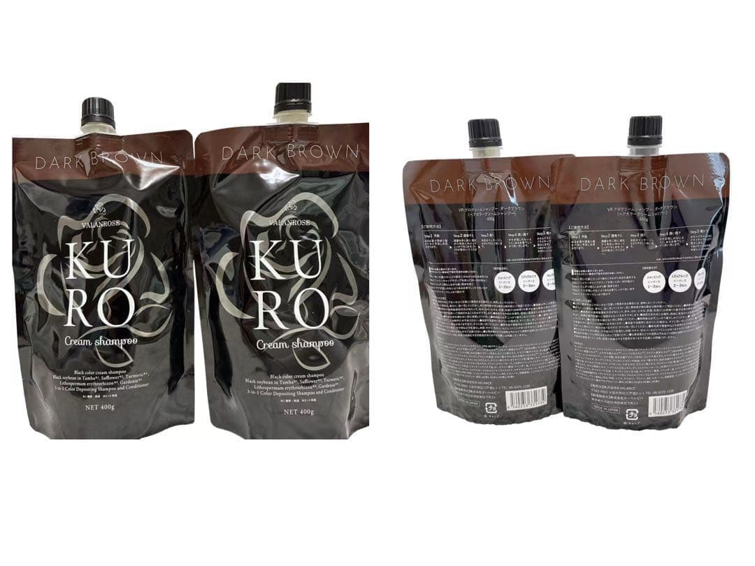 Kuro Cream Shampoo ダークブラウン 400g - メルカリ