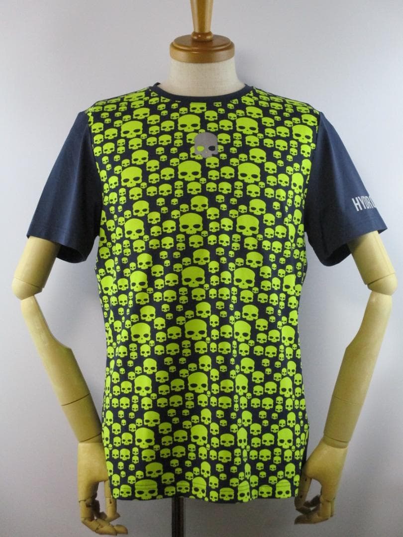 【ハイドロゲン・テニス】マルチアイコン・テックＴシャツ★L★ネイビー×イエロー ウインザーオンラインショップ【SALE】ハイドロゲン マルチアイコンズ