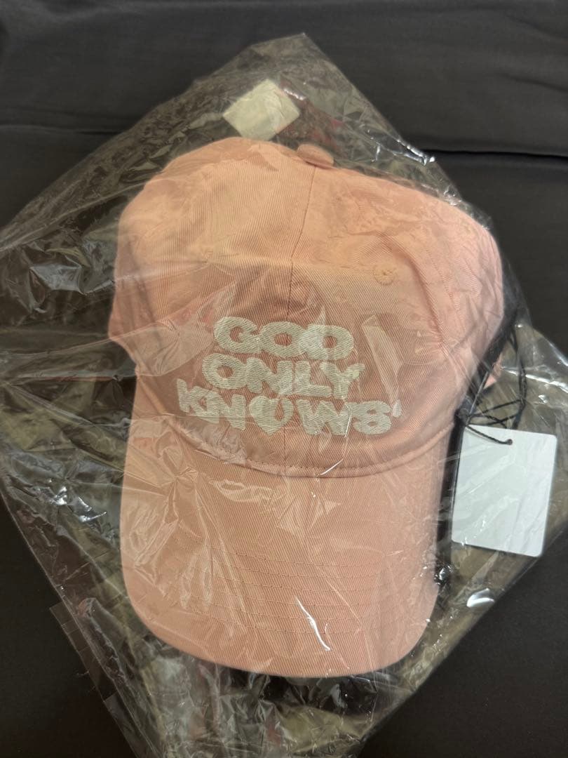 GOD ONLY KNOWS ロゴキャップ LOGO CAP ピンク