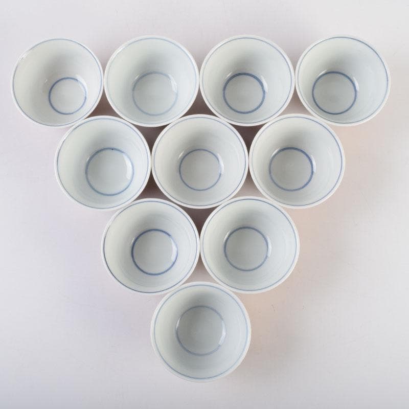 九谷焼 九谷陶源製 金襴手 花草文 煎茶碗 十客 共箱 C 9026 - メルカリ