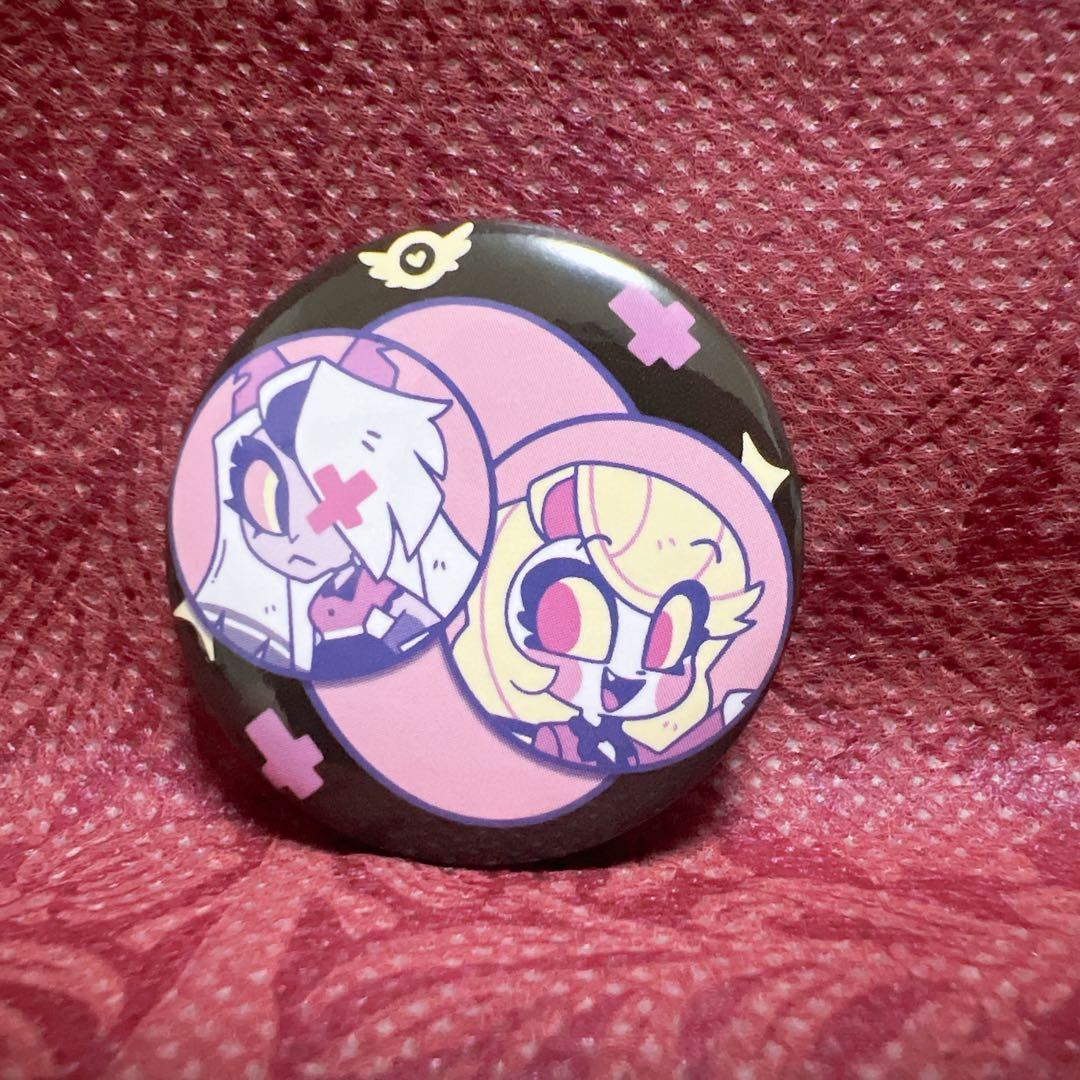 ハズビンホテル チャーリー ヴァギー ミニ缶バッジ公式 HAZBIN HOTEL