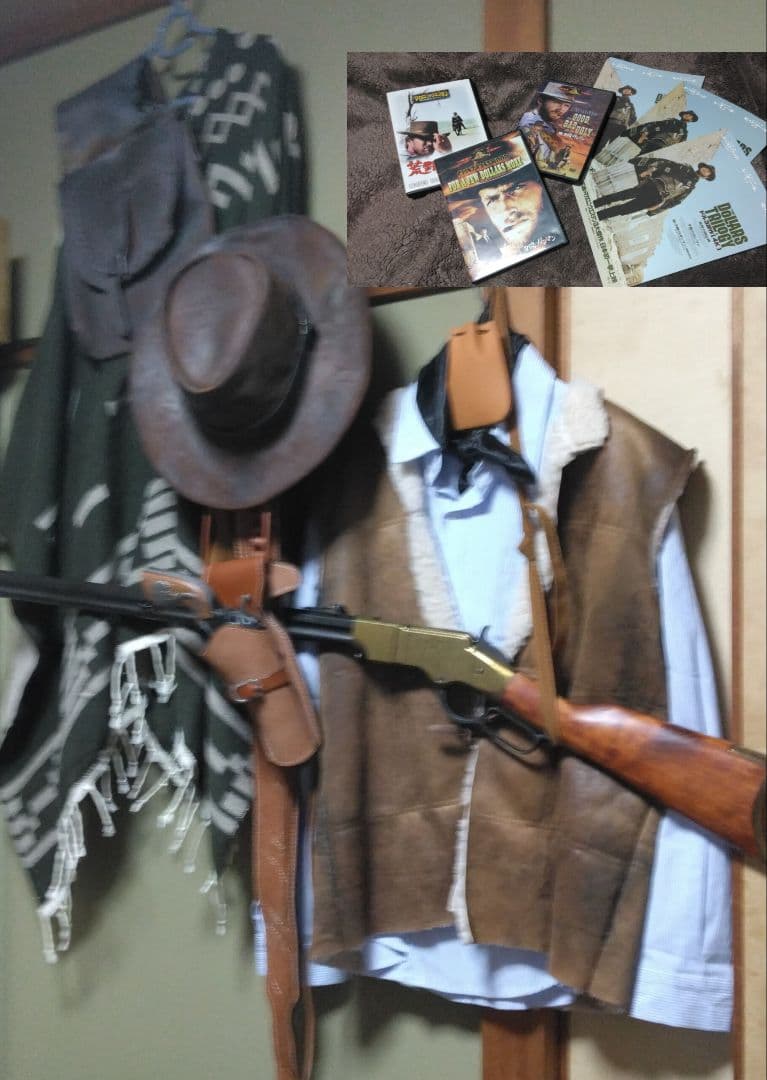 マカロニウエスタンスタイル 　 　ガスガン　ライフル　他　夕陽のガンマンセット