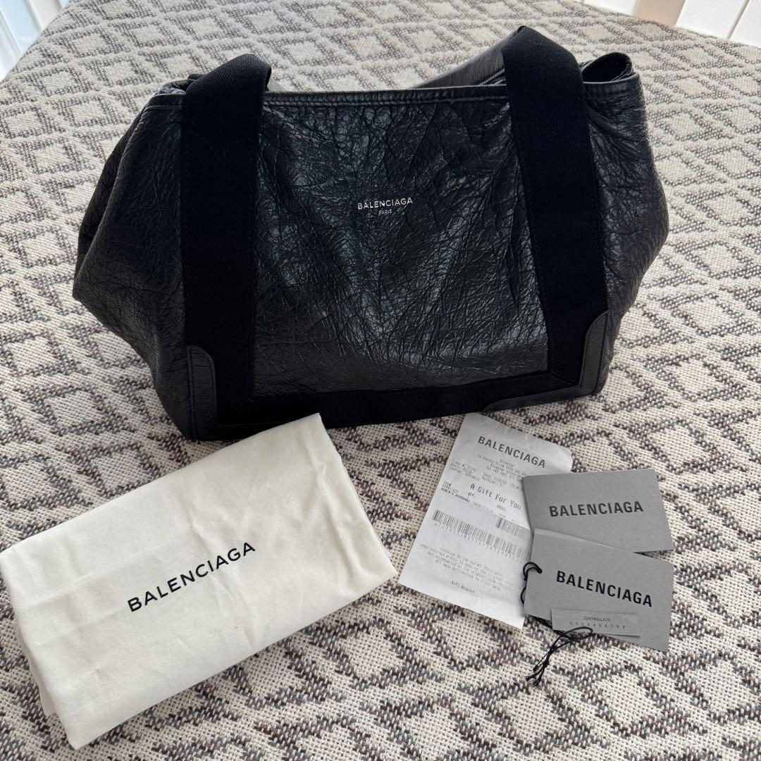 BALENCIAGA ネイビーカバス エクスクルーシブライン BLACK