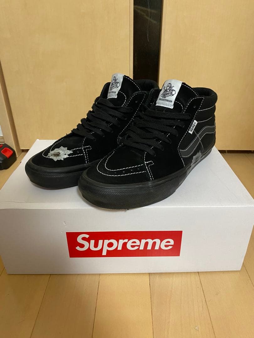 靴 27.5 Supreme Vans Nate Lowman Skate Mid