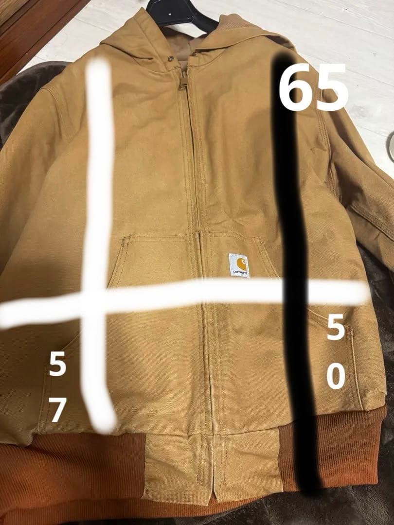 Carhartt フード付きブラウンジャケット