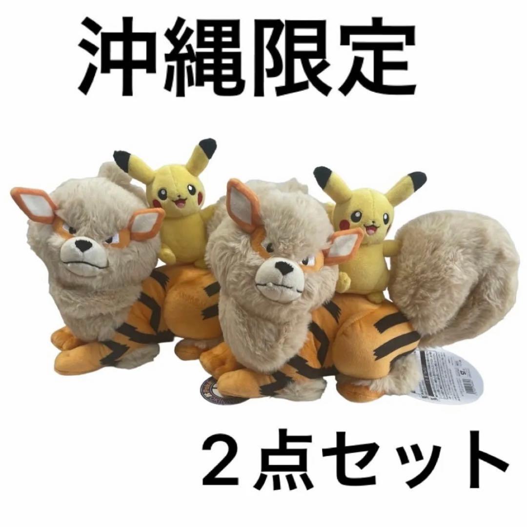 ポケモンセンター ウインディ×ピカチュウ ぬいぐるみ 沖縄限定 1周年