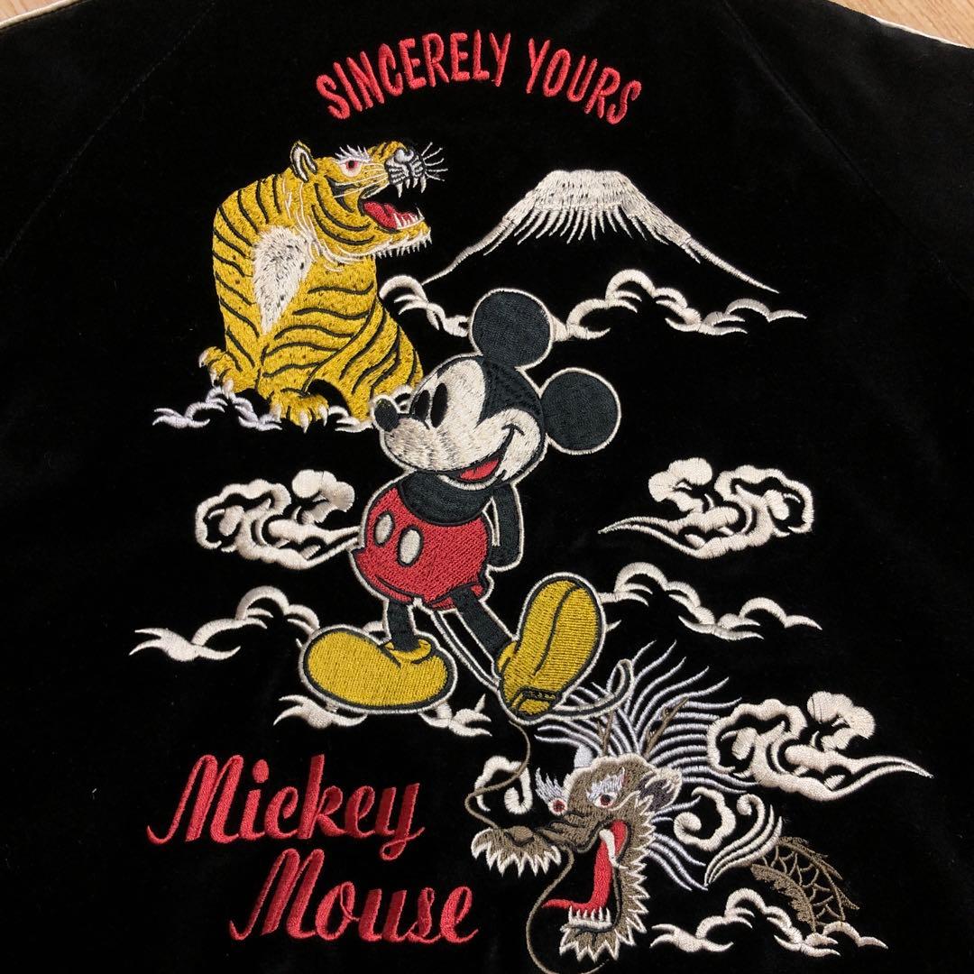 ミッキーマウス トラ刺繍ジャケット スカジャン リバーシブル 1928 120