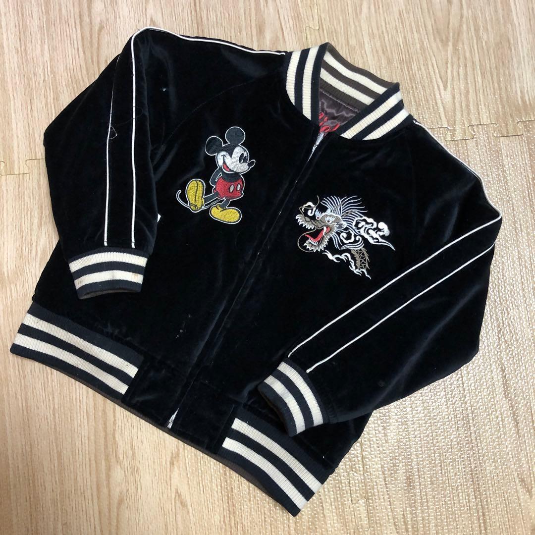 ミッキーマウス トラ刺繍ジャケット スカジャン リバーシブル 1928 120