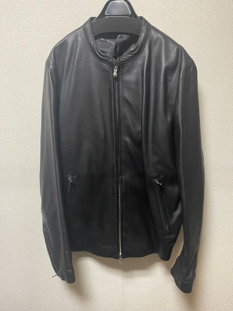【XXL】tk.TAKEO KIKUCHIラムレザーシングルライダースジャケット