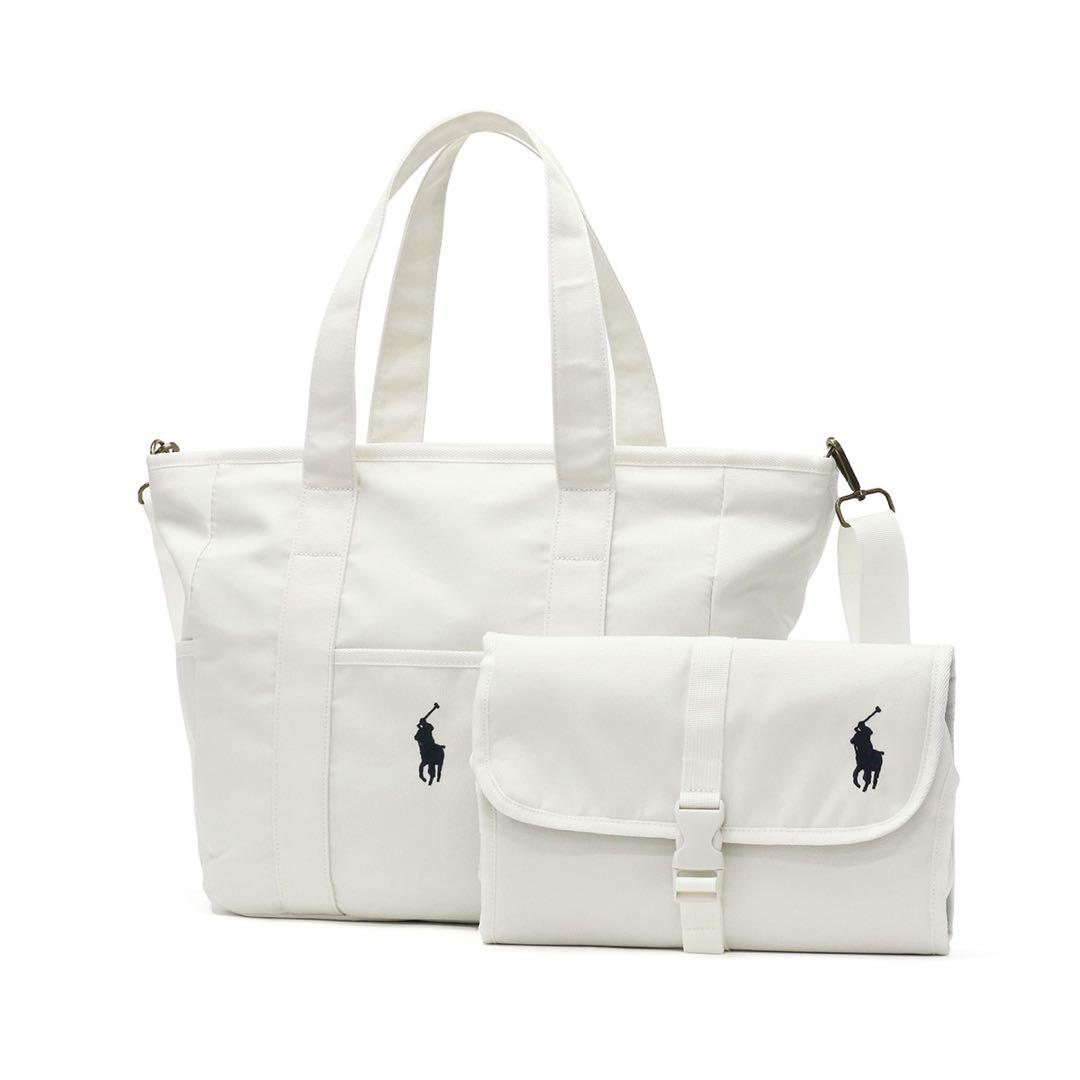 ポロラルフローレン マザーズバッグ白美品 ホワイト（白）系 POLO RALPH LAUREN(ポロラルフローレン) マザーズ