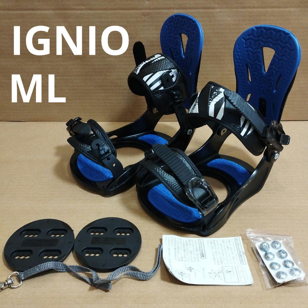 新品 ML メンズ スノーボード バインディング イグニオ