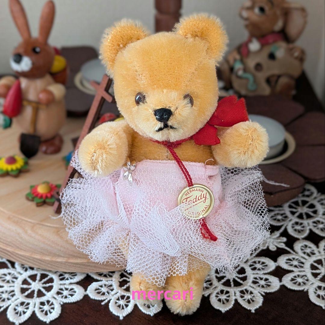 【希少】1970年代 西ドイツ製 ハーマン テディベア ヴィンテージ 13cm