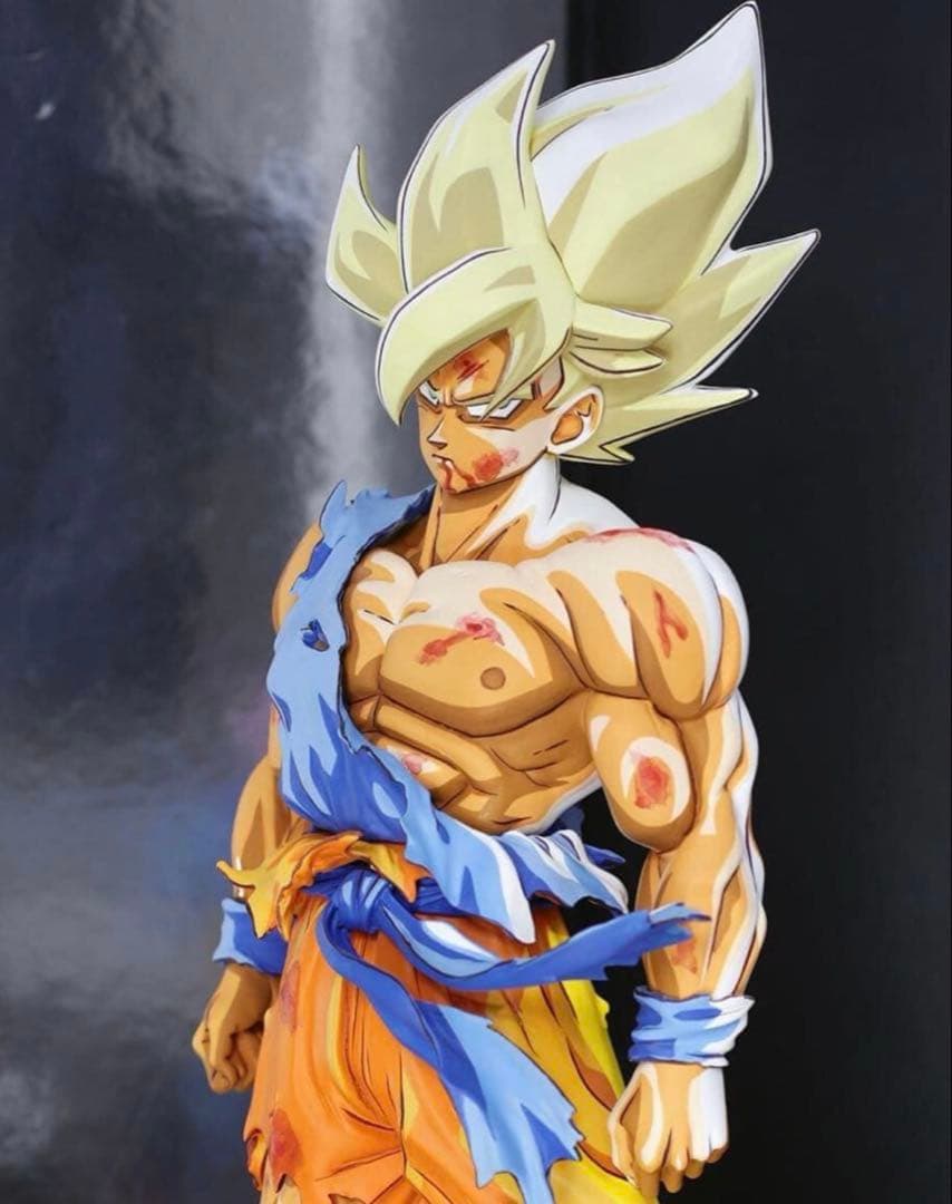 ヨ*ン様 ドラゴンボールフィギュア 伝説の超サイヤ人 孫悟空 リペイント 二次元 フィギュア ドラゴンボールフィギュア 伝説の超サイヤ人 孫悟空