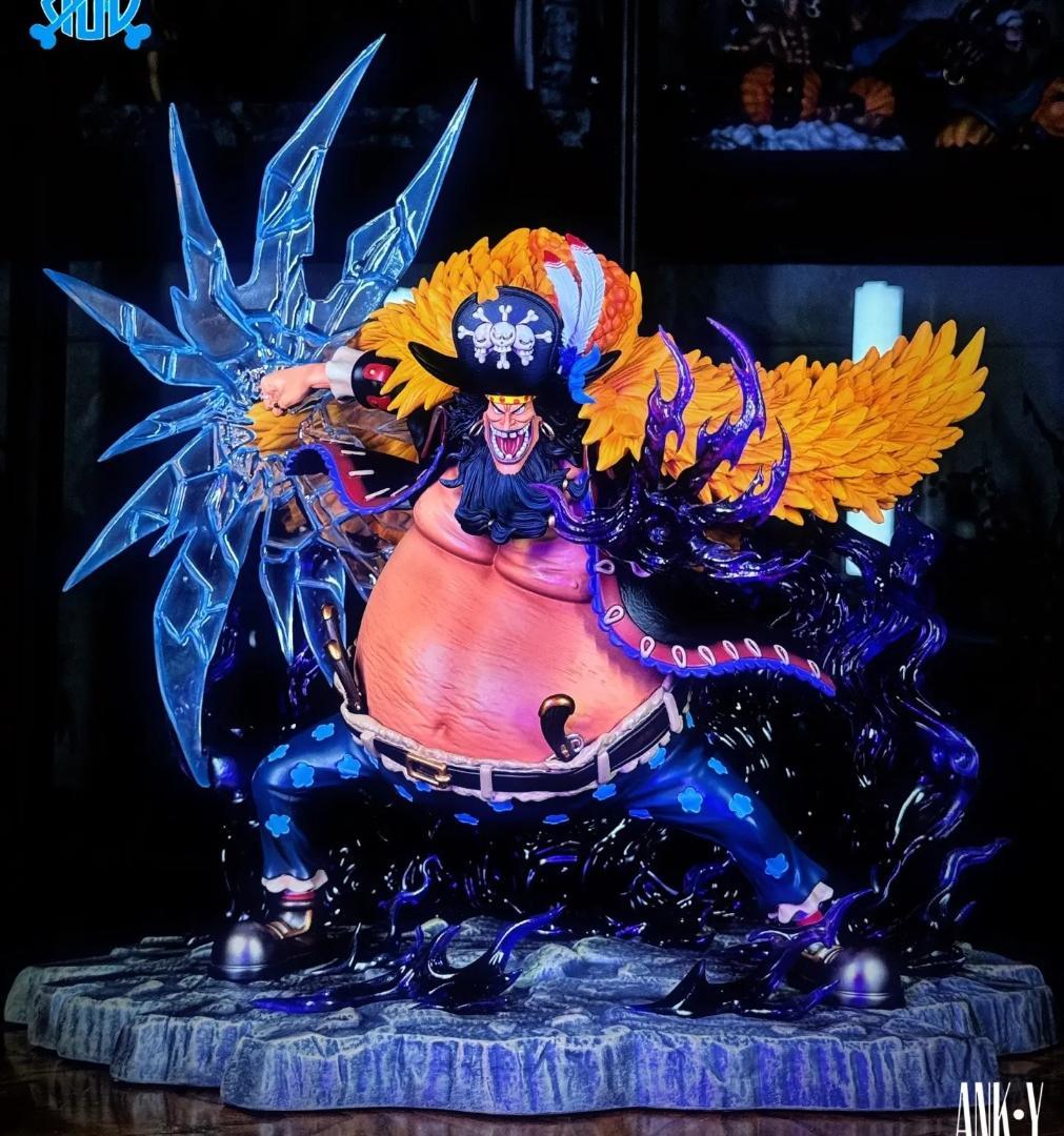 ワンピース 黒ひげ マーシャル ガレージキット フィギュア 塗装済み